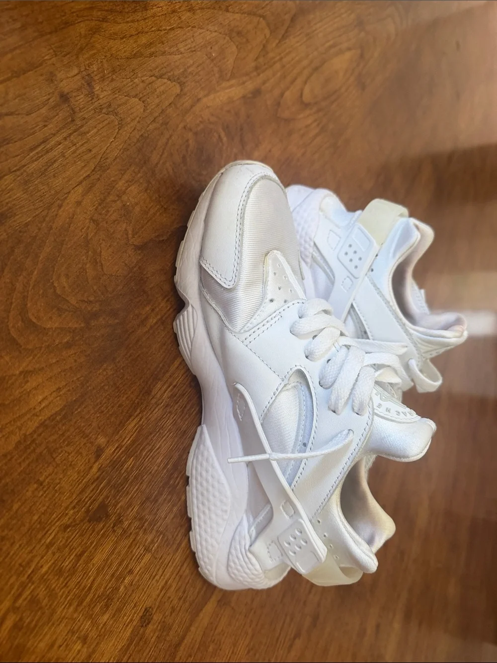 White Athletic Sneakers with Logo Detail